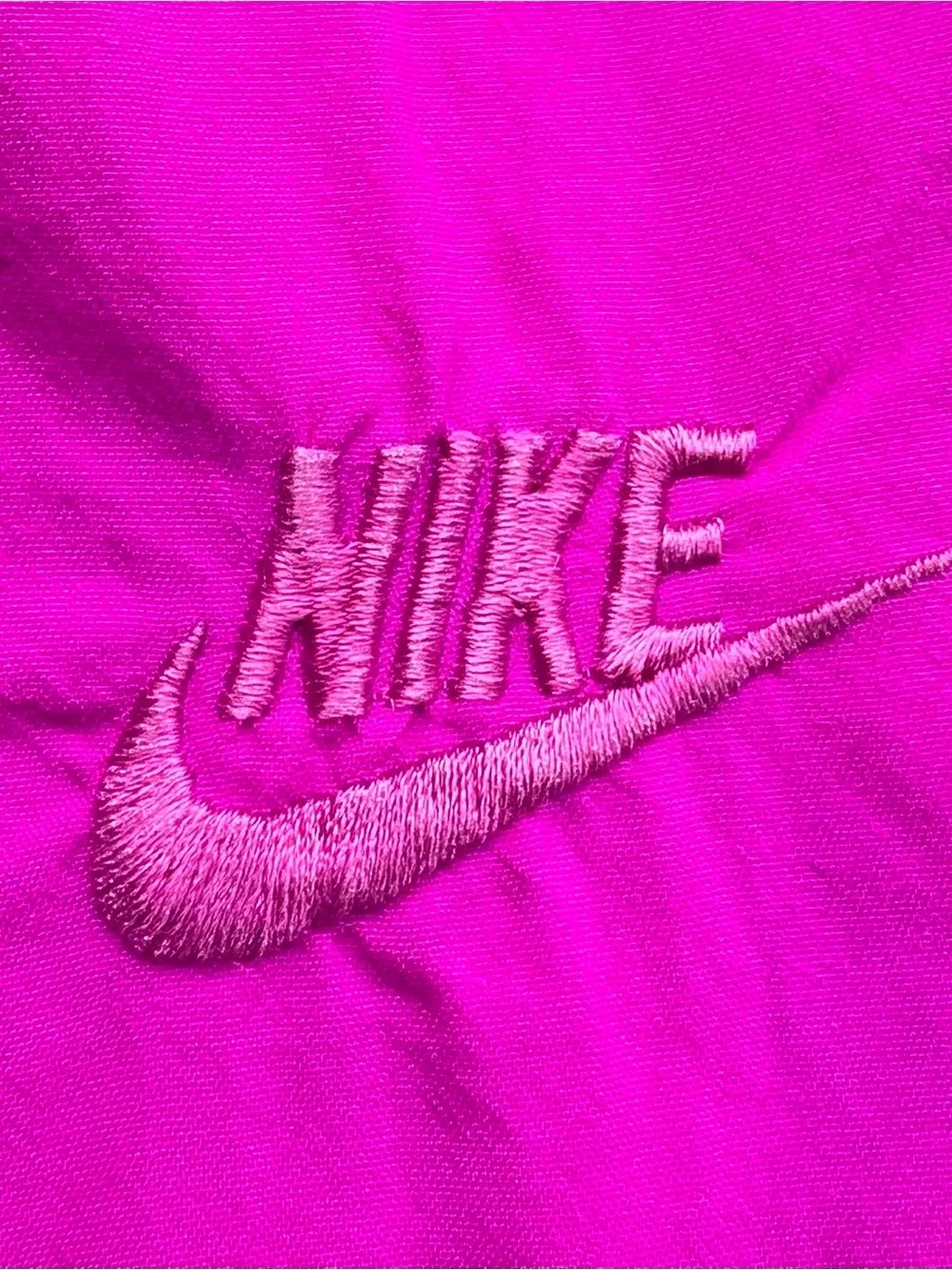 VTG 90's Nike Spellout Magenta Lined Sprinter Run Short Shorts Women’s SZ Large